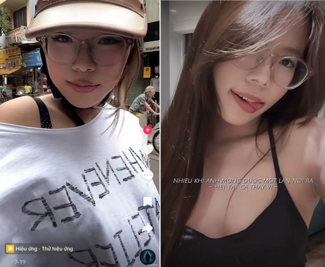 Em xinh bị chịch khoái lè lưỡi